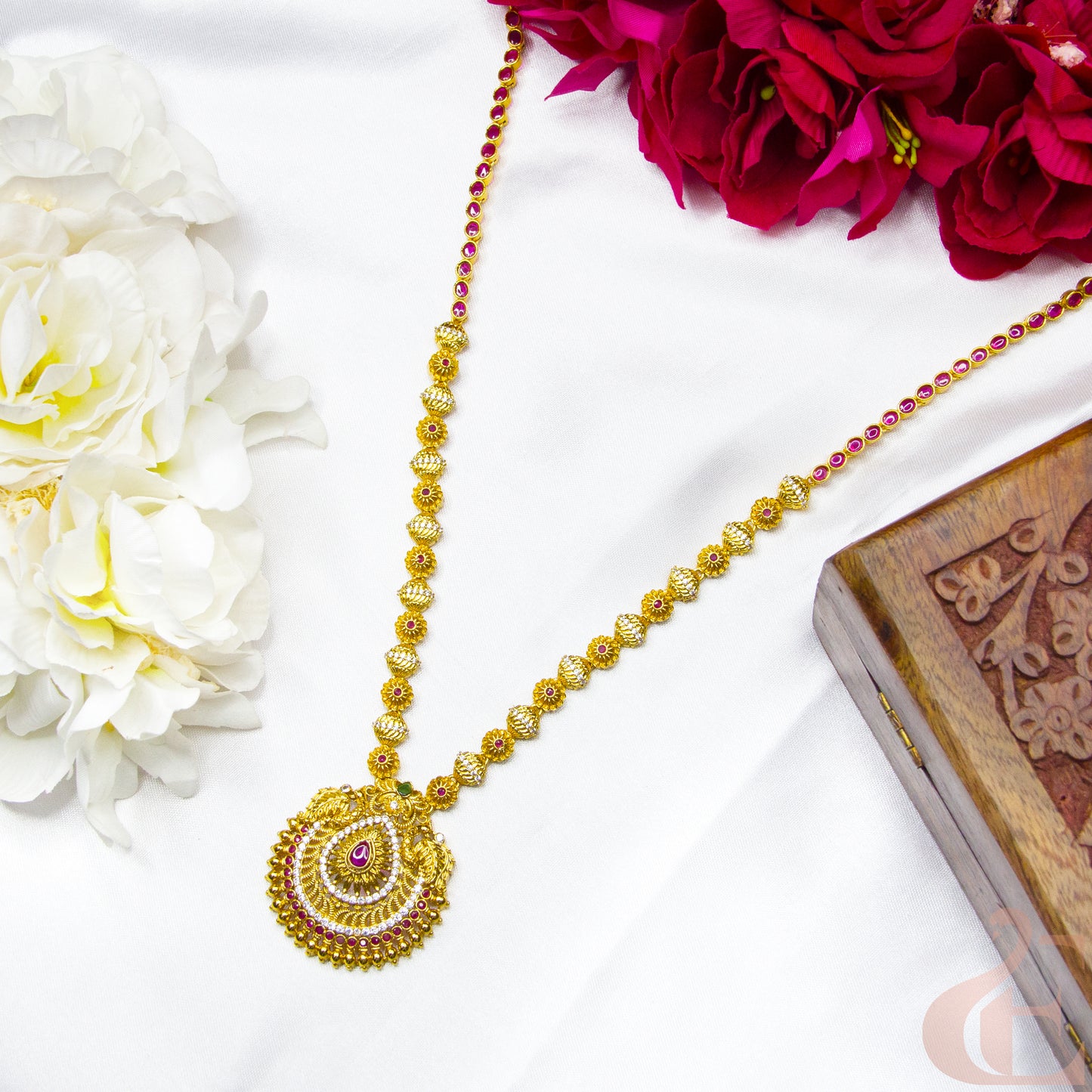 Top view of AD Antique Long Necklace 118