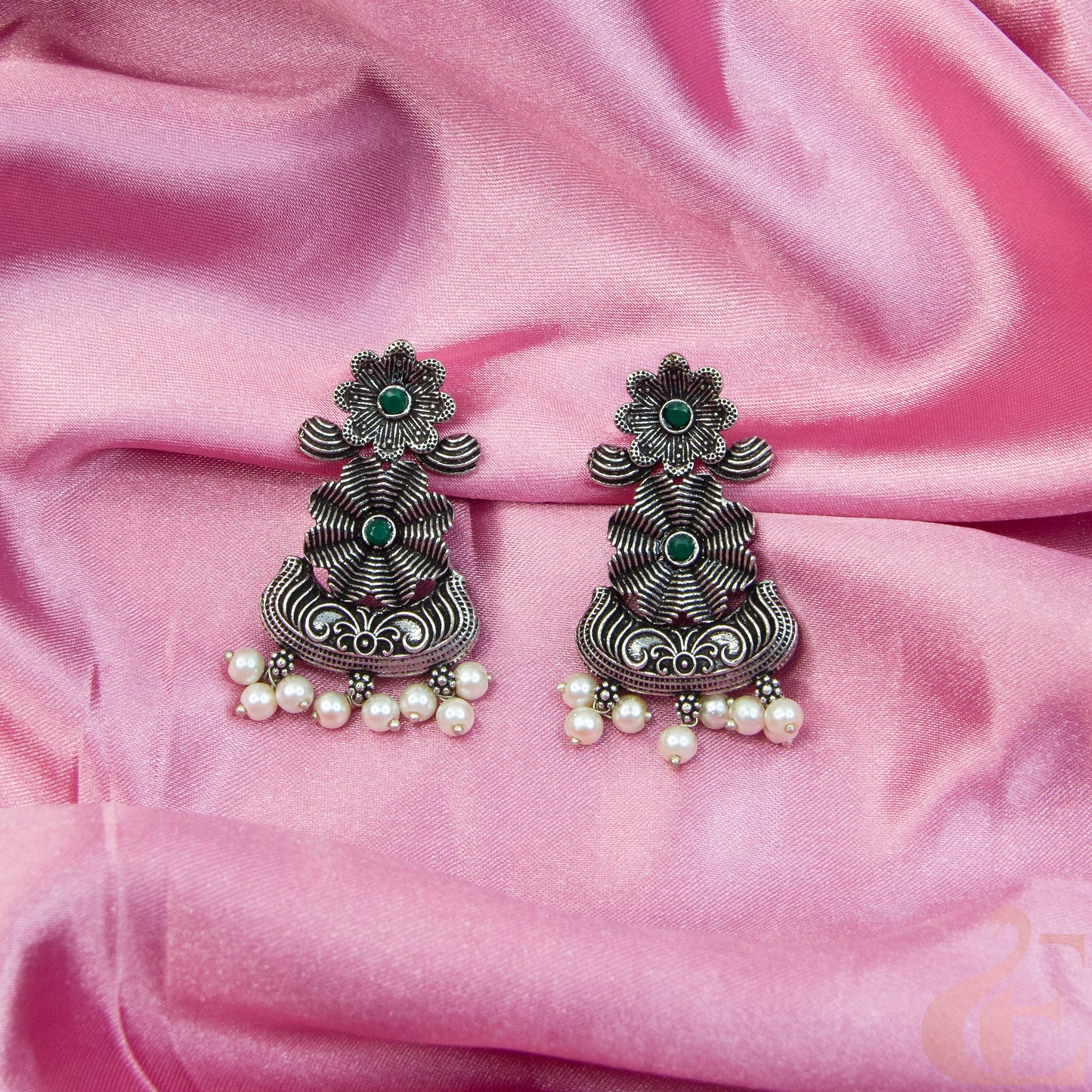 Premium Silver Replica Earrings 01