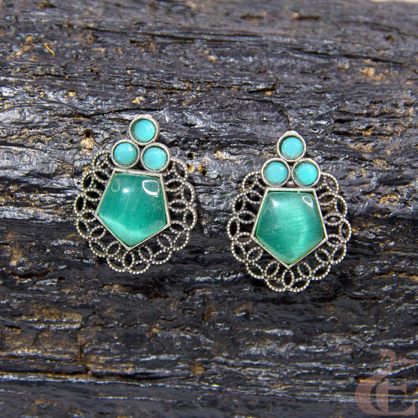 Premium Silver Replica Earrings 02