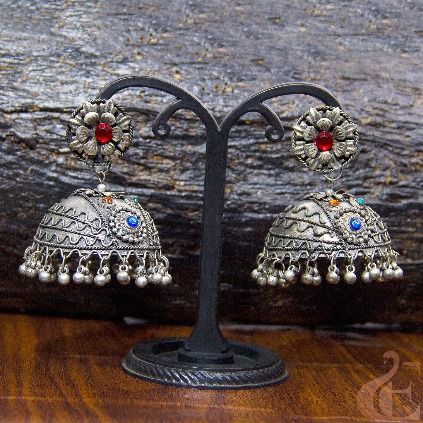 Premium Silver Replica Jhumka