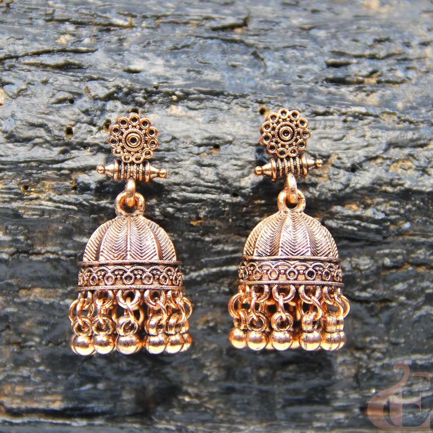 Copper Finish Jhumka 61
