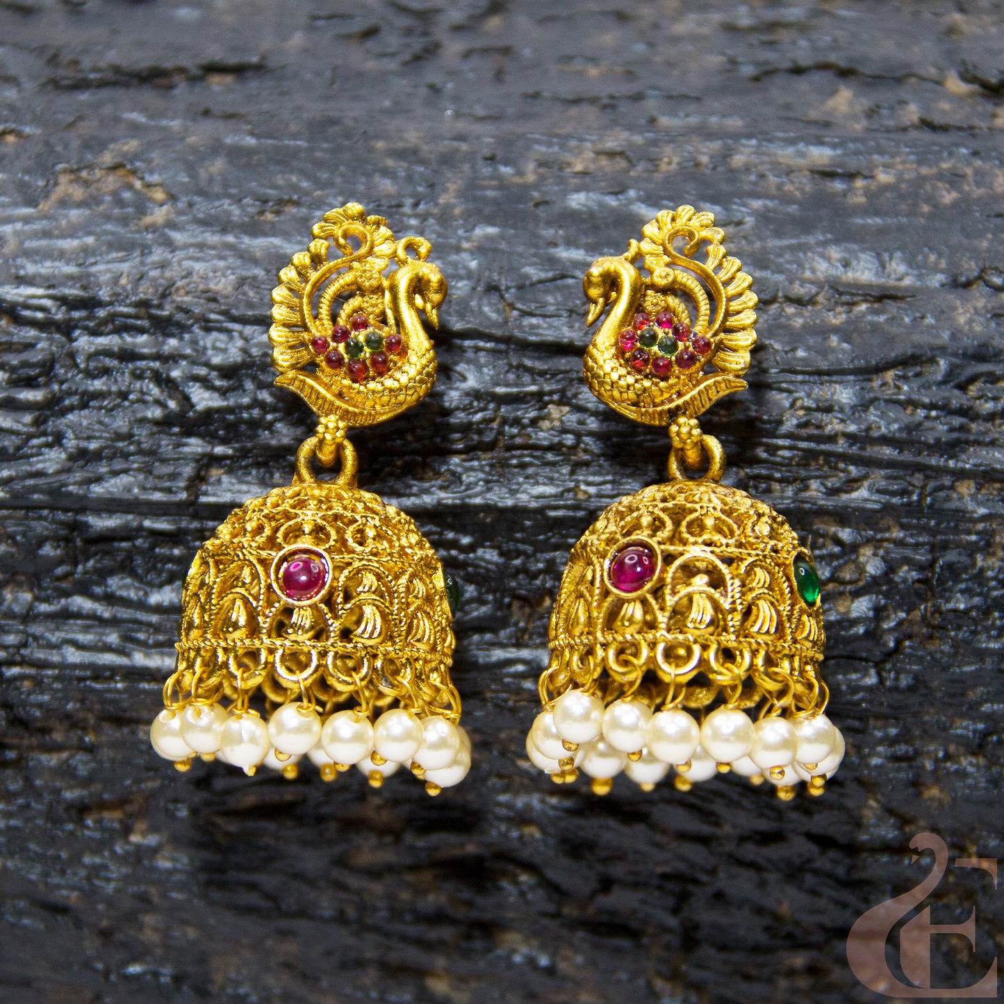 Peacock Design Antique Jhumka 64