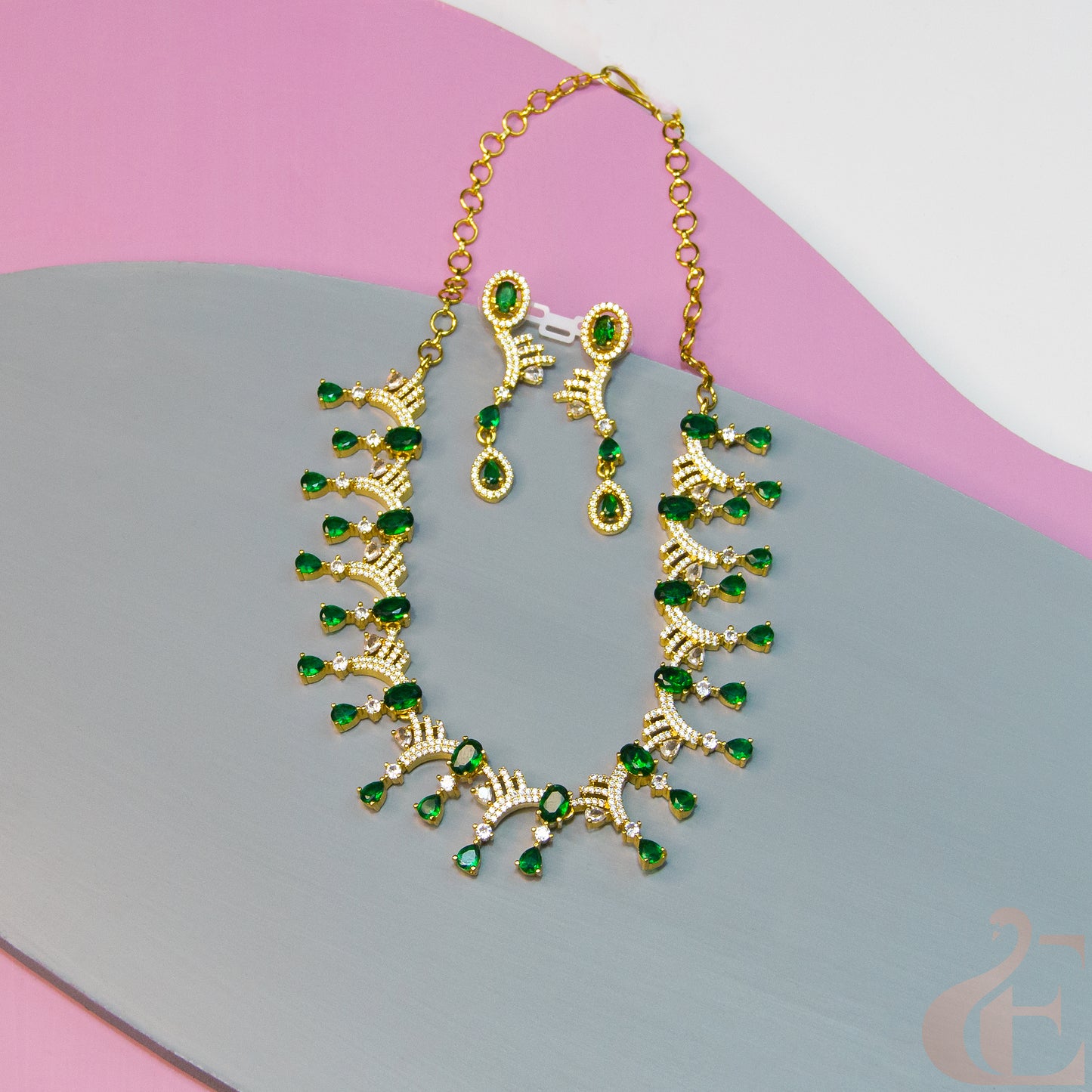 Premium AD  Necklace & Earrings