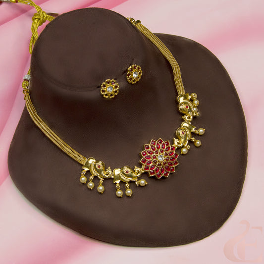 Top view of Antique Choker & Stud Ruby 22