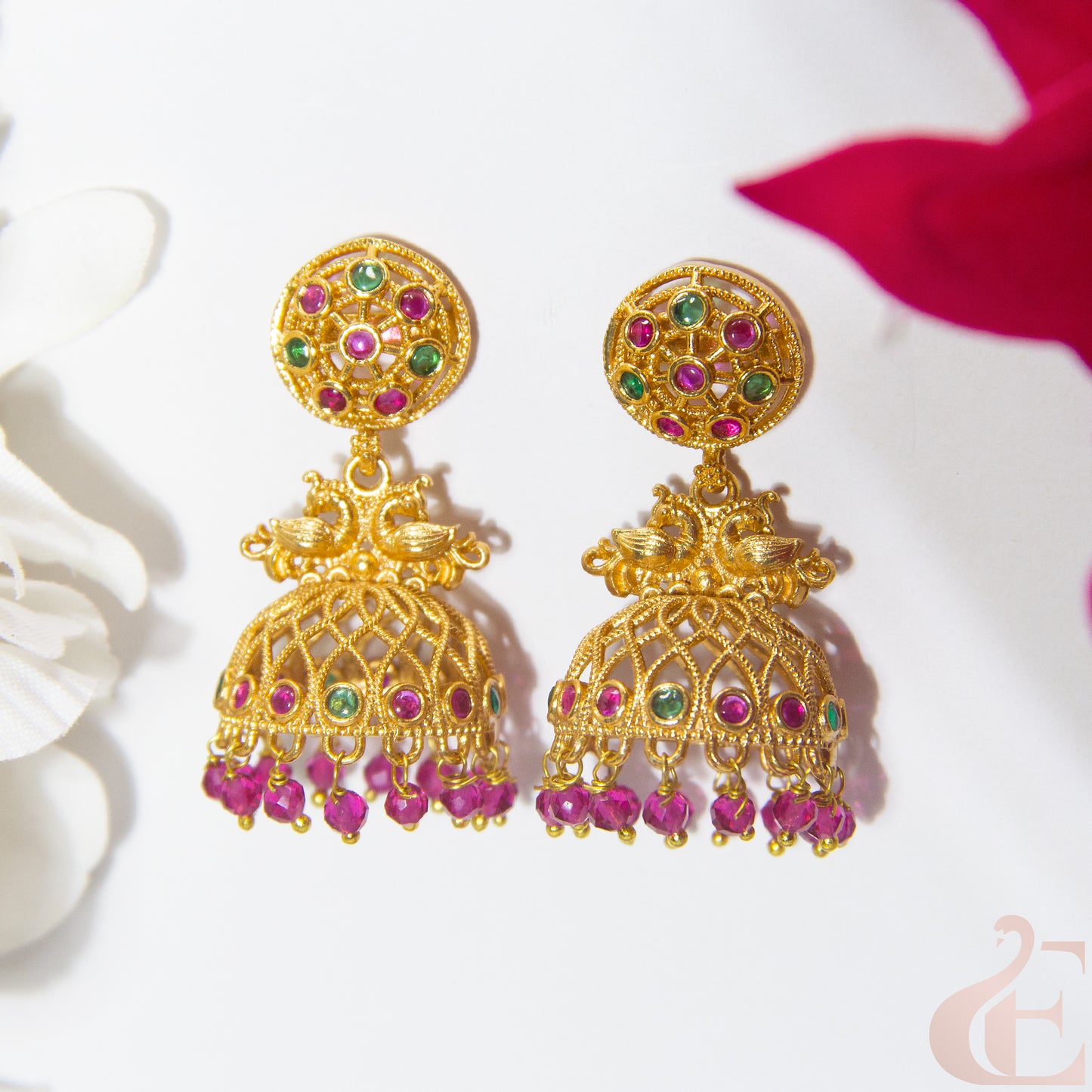 Top view of Antique Premium Jhumka 117