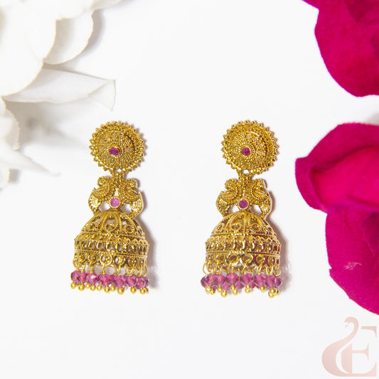 Top view of Antique Premium Jhumka 123