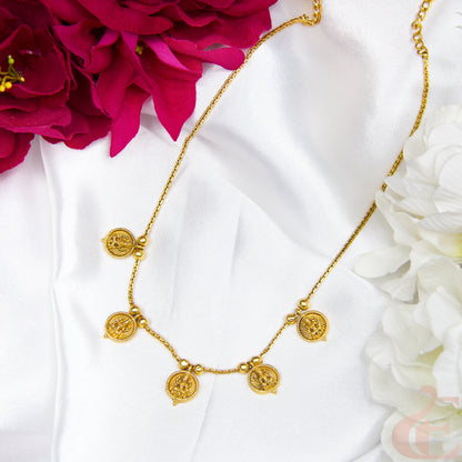 Top view of Antique Temple Necklace 