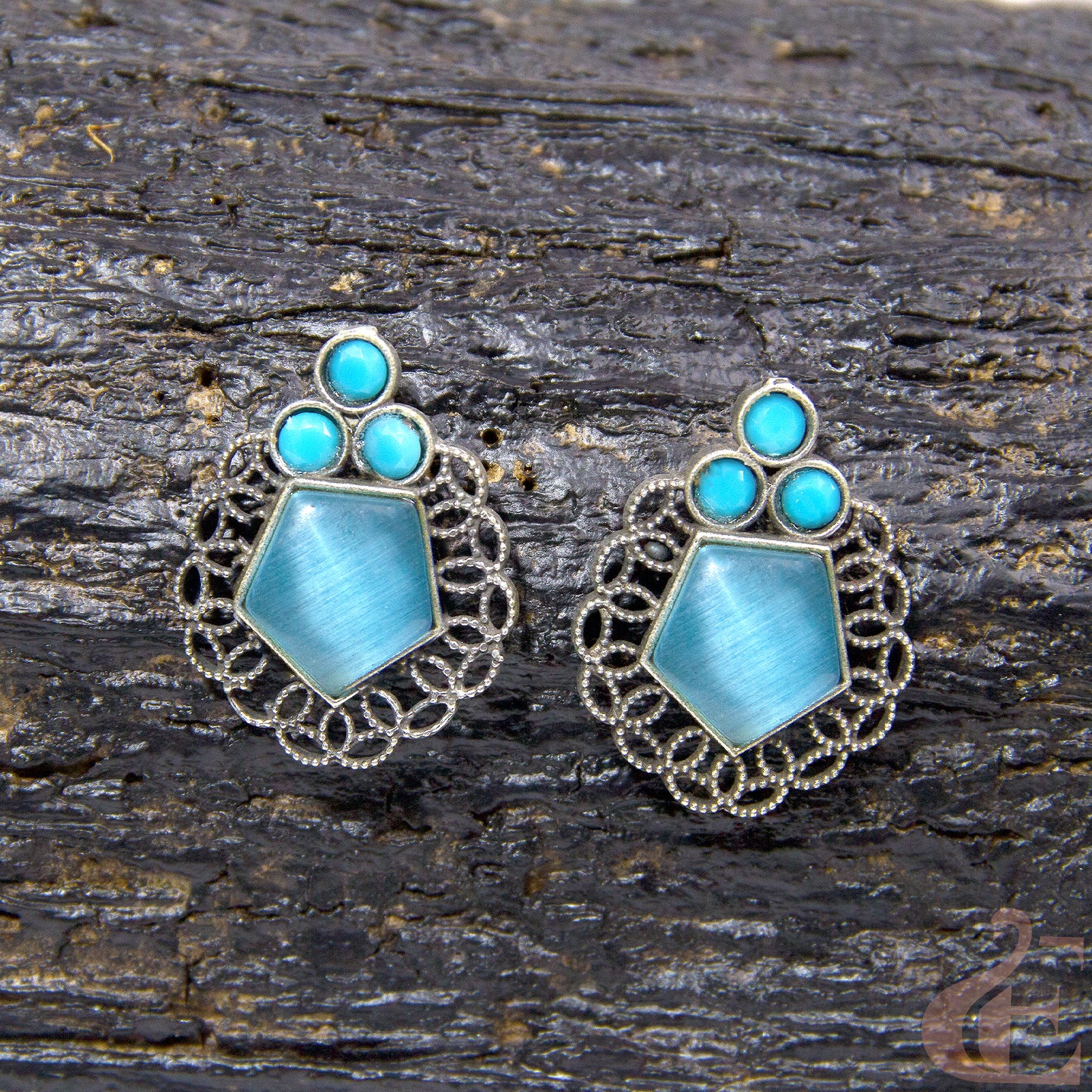 Premium Silver Replica Earrings 02