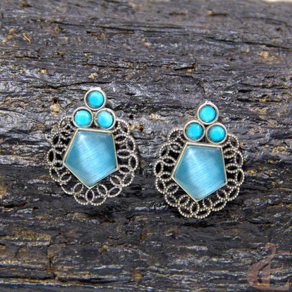 Premium Silver Replica Earrings 02