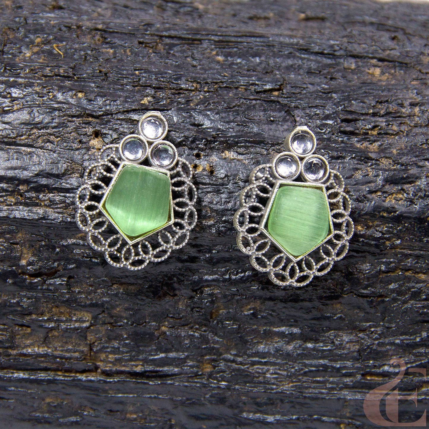 Premium Silver Replica Earrings 02