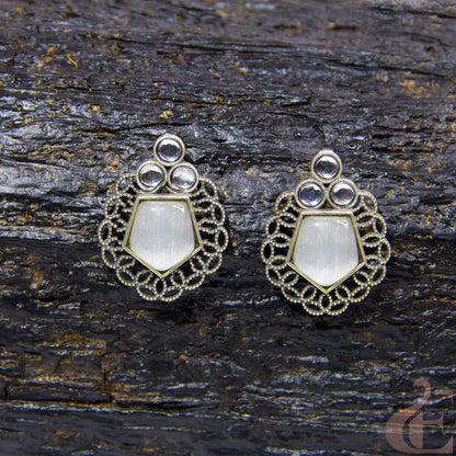 Premium Silver Replica Earrings 02