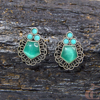 Premium Silver Replica Earrings 02