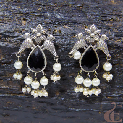 Premium Silver Replica Earrings