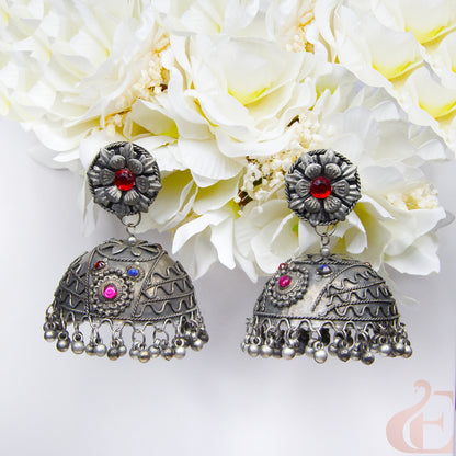 Premium Silver Replica Jhumka