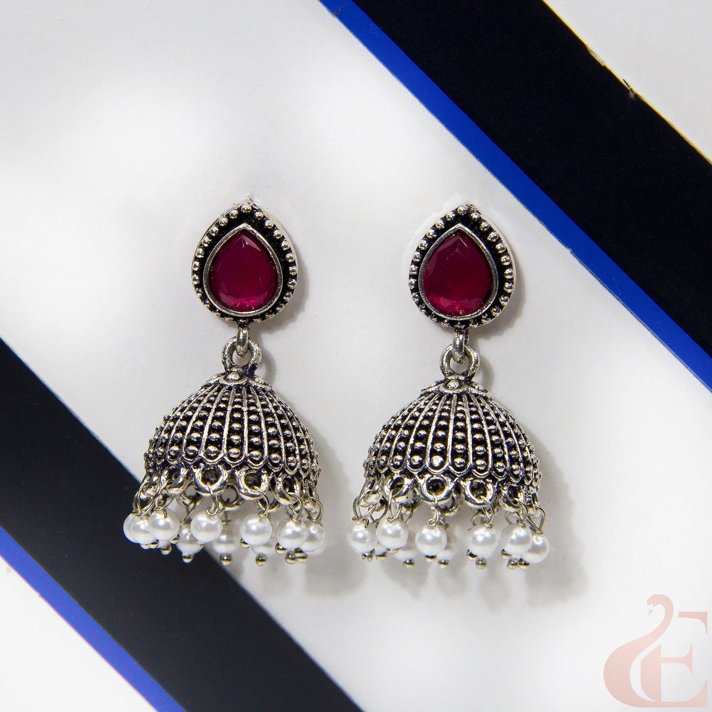 Oxidised Jhumka Earrings 18