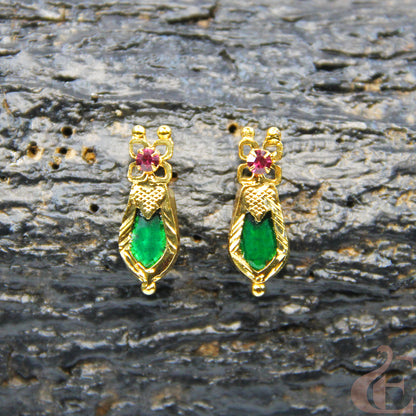 Green Nagapadam Palakka Earrings 33