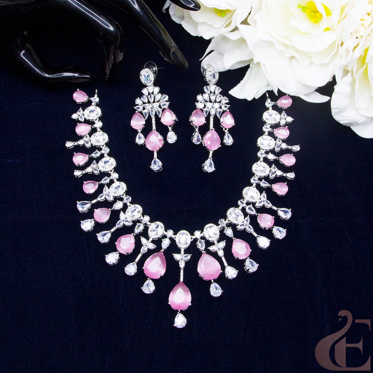 Elegant Design AD Necklace Set 11