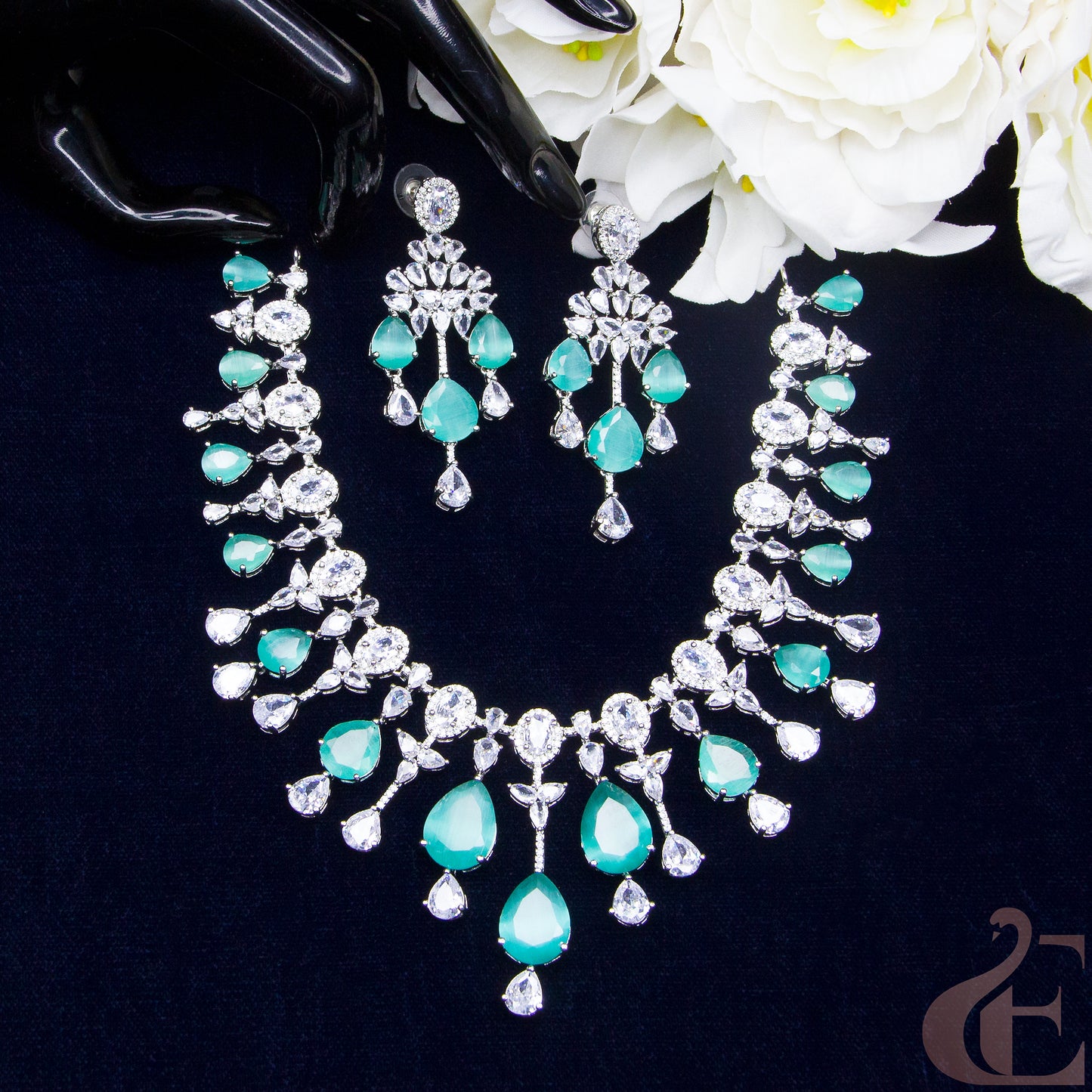 Elegant Design AD Necklace Set 11